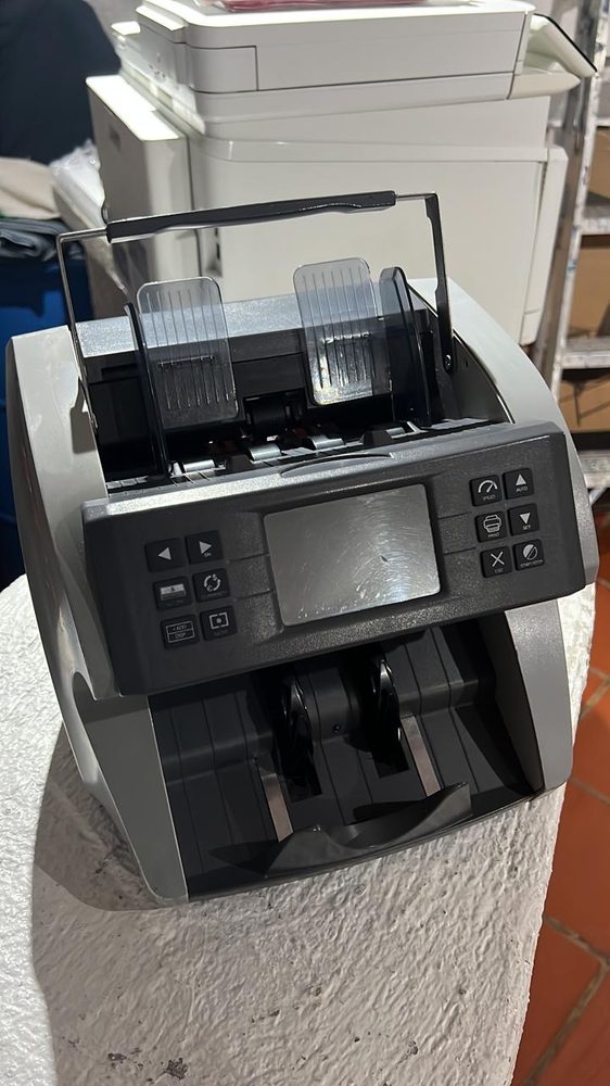 Contadora de billetes con detector de falsos (versión de batería y de cable)